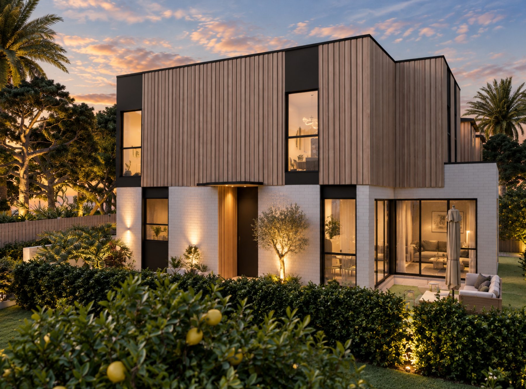 The Fernleigh Quartet at dusk