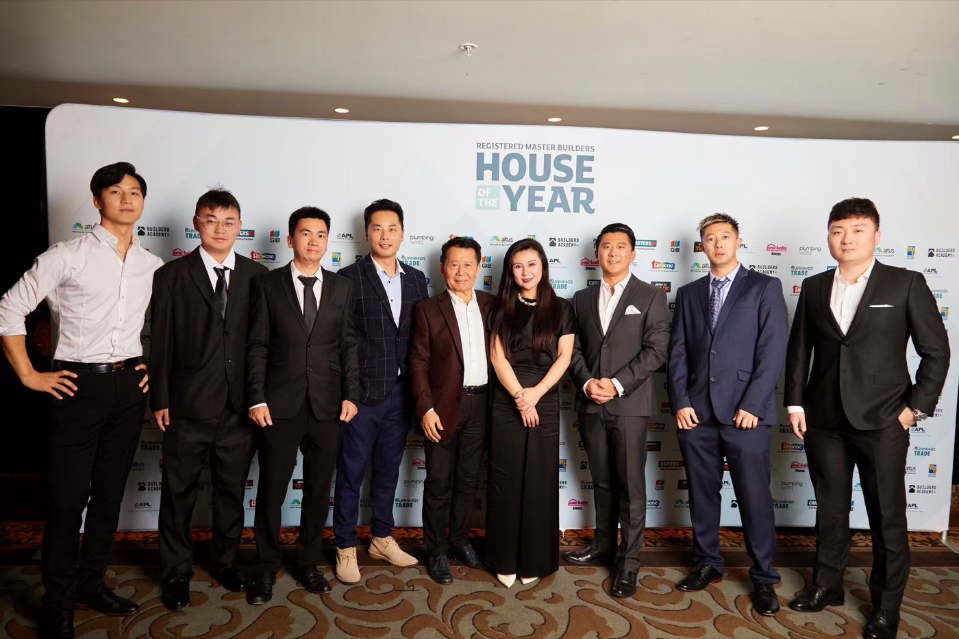 The QM Group team at the Master Builders House of the Year awards